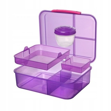 Sistema Lunchbox Контейнер Bento 1650мл розовый