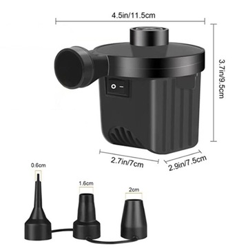 Elektryczna pompa powietrza Szybkie napełnianie Moc 24 W 450 l/min