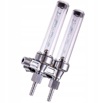 Двойной ротаметр для редуктора ARGON CO2 MIX M14