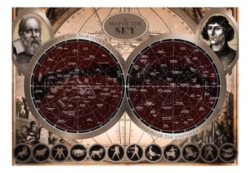 Fototapeta - Mapa nieba - 100X70