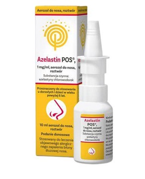 AZELASTIN POS 1 mg/ml Aerozol do nosa roztwór 10 ml