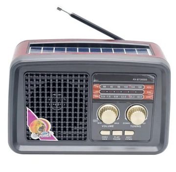 RADIO KUCHENNE PRZENOŚNE SOLAR AKUMULATOR USB BT