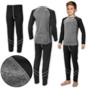 TERMOAKTYWNA BIELIZNA DLA DZIECI SPORTOWA KOMPLET 122/128
