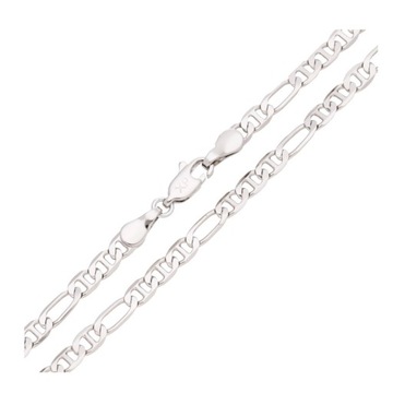 XUPING STAL ŁAŃCUSZEK PLATYNOWANY 55 CM