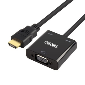 adapter HDMI do VGA z audio FullHD 1920x1080