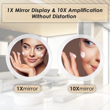 Зеркало круглое подвесное 10-кратное увеличение 10см.