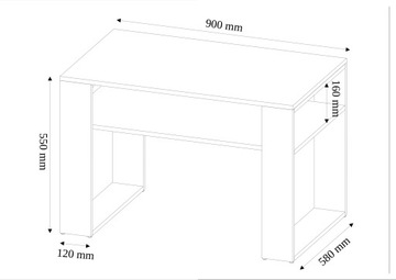 Мебель Журнальный столик скамейка полка A-5artisanmixanthracite 90x58x55см товар pl