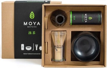 ZESTAW STARTOWY: BIO Matcha TRADYCYJNA miseczka chasen łyżeczka podstawka