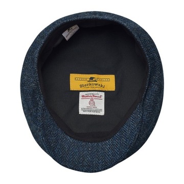 ТВИДОВАЯ КЕПКА МУЖСКАЯ HARRIS, СИНЯЯ, ШЕРСТЬ, 65 СМ