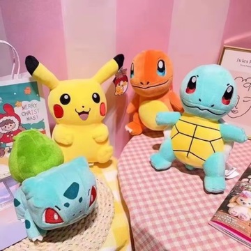 Набор талисманов из 4 мягких игрушек Покемонов 25 см Пикачу Чармандер плюшевые игрушки
