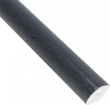 Ćwierćwałek 14x14 antracyt 2,5m okienny okleina