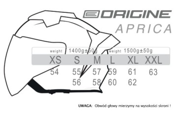 Шлем ORIGINE APRICA SOLID черный матовый M