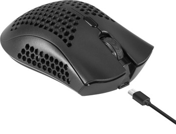 Mysz bezprzewodowa Defender WARLOCK GM-709L optyczna 2400dpi czarna RGB AKU