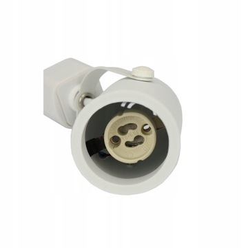 3 ТОЧЕЧНЫХ БЕЛЫХ ОТРАЖАТЕЛЯ НА GU10 + ШИННЫЙ КАБЕЛЬ 1 м