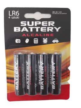 BATERIE ALKALICZNE PALUSZKI ZESTAW LR6 4X LEWIATAN
