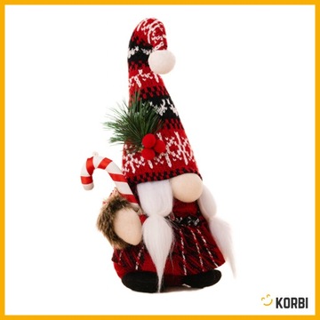 РОЖДЕСТВЕНСКИЙ СЛОН-ГАРЛИК УКРАШЕНИЯ СИДЯЩИЙ ГНОМ САНТА-КЛАУС ОРНАМЕНТЫ ПАРА 2 ШТ.