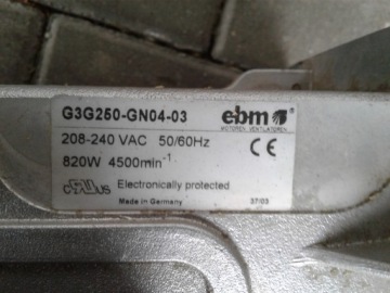 Вентилятор EBMPAPST G3G250-GN04-01