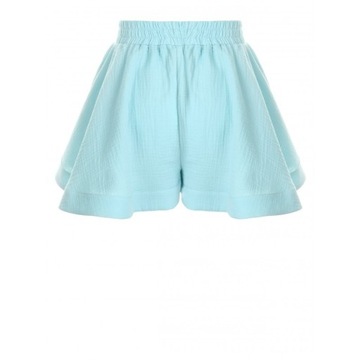 TOPAZ SHORTS - turkusowe bawełniane spodenki z muślinu Just Unique M/L