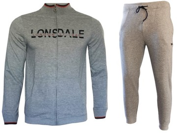 LONSDALE Dres Kompletny Bawełniany Bluza Spodnie tu L