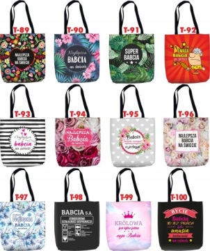 Сумка-шоппер, подарок на День бабушки.