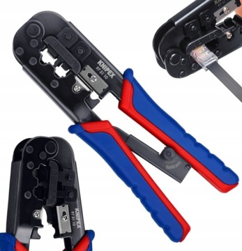 Zaciskarka praska RJ11 RJ12 RJ45 Knipex 97 51 10