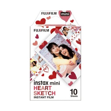 Instax mini HEARTS KETCH wkład 1x10