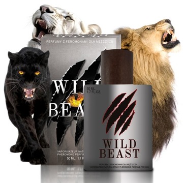 Perfumy Wild Beast 50 ml Mocne Feromony Męskie Przyciągające Kobiety