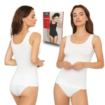 Gatta Tank Top koszulka na ramiączkach, biały, M