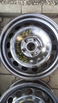 4× DISK OCELOVÝ AUDI OE VW VOLKSWAGEN SKODA 6.5" X 16" 5X112 ET 43