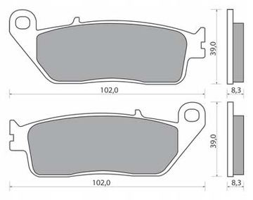 KLOCKI HAMULCOWE YAMAHA WR 125 250 X-MAX 250 MT-01