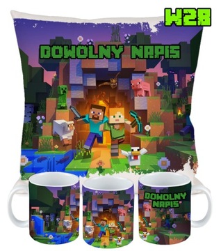 НАБОР КРУЖКИ ПОДУШКА ДЛЯ MINECRAFT CREEPER PLAYER ПОДАРОК ​​НА ДЕНЬ РОЖДЕНИЯ