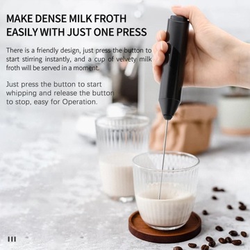 Milk Frother Handheld Cappuccino Maker Coffee Foamer Mixer Egg Beater