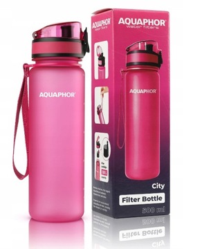 Butelka filtrująca AQUAPHOR CITY 0,5 l różowa