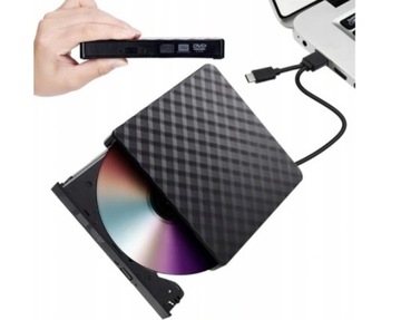 ZEWNĘTRZNY PRZENOŚNY NAPĘD CD DVD USB 3.0 i USB-C