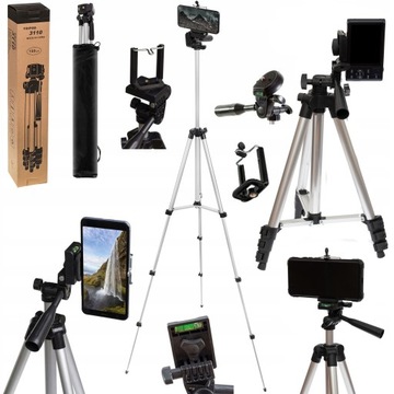 STATYW TRIPOD UCHWYT NA APARAT KAMER POZIOMICA