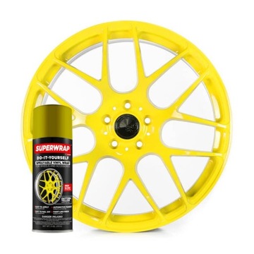 SUPERWRAP - Daytona Yellow-Folia w sprayu - Połysk