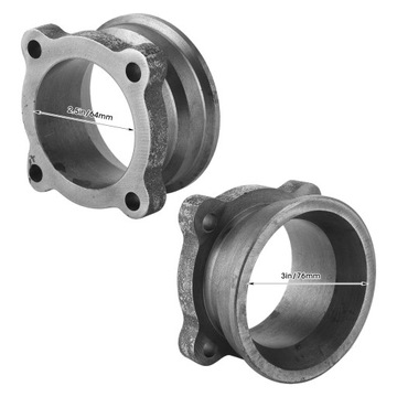 Переходник фланца выпускного фланца VBand Turbo с 4 отверстиями под болты