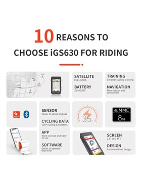 iGPSport iGS630 Велосипедный компьютер с GPS-навигацией
