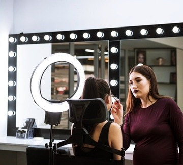 Макияж складывание алюминий + косметический подголовник