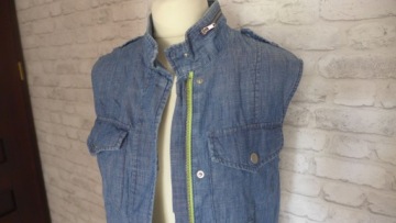 FOREVER 21 СУПЕР ЖЕНСКИЙ ДЖИНСОВЫЙ ЖИЛЕТ S