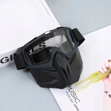 РЕГУЛИРУЕМАЯ ДВУХЧАСТНАЯ ОЧКИ-МАСКИ СНОУБОРД КРЕСТОВЫЕ ЛЫЖИ ПЕЙНТБОЛ СТРЕЙНБОРТ