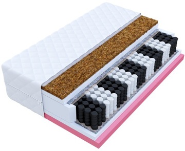 Materac 80x200 kokos visco 4cm multipocket DEIMOS
