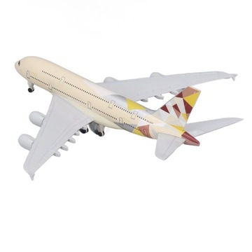 Имитация модели пассажирского самолета из металлического сплава, литая модель самолета, украшение