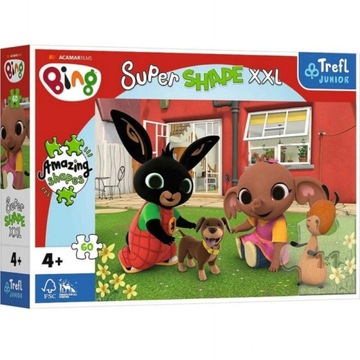 Puzzle super shape 60 XXL Zabawa z pieskiem Bing