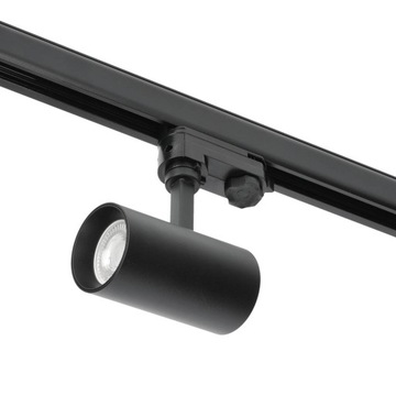 3-Fazowy System Szynowy szyna 2m+2m, I zew., 8x Reflektor na GU10 Czarny