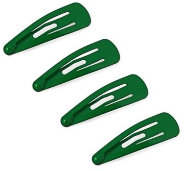 SPINKI DO WŁOSÓW PYKI ZIELONE 3 cm - 4 SZTUKI