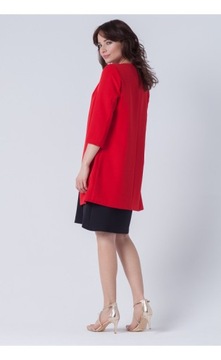 ТОРЖЕСТВЕННОЕ ПАЛЬТО ДЛИННАЯ ПРЯМАЯ КРАСНАЯ 34