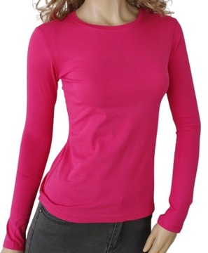 Gładka bluzka LaTynka KOLORY okrągły dekolt R50