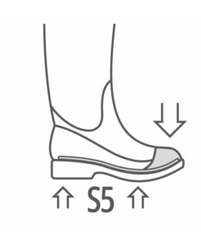 ВЫСОКОБЕЗОПАСНЫЕ БОТИНКИ ИЗ ПВХ - размер S5 SRA. 38
