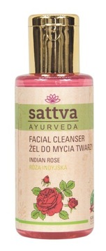Żel do mycia twarzy Róża Indyjska 100ml Sattva